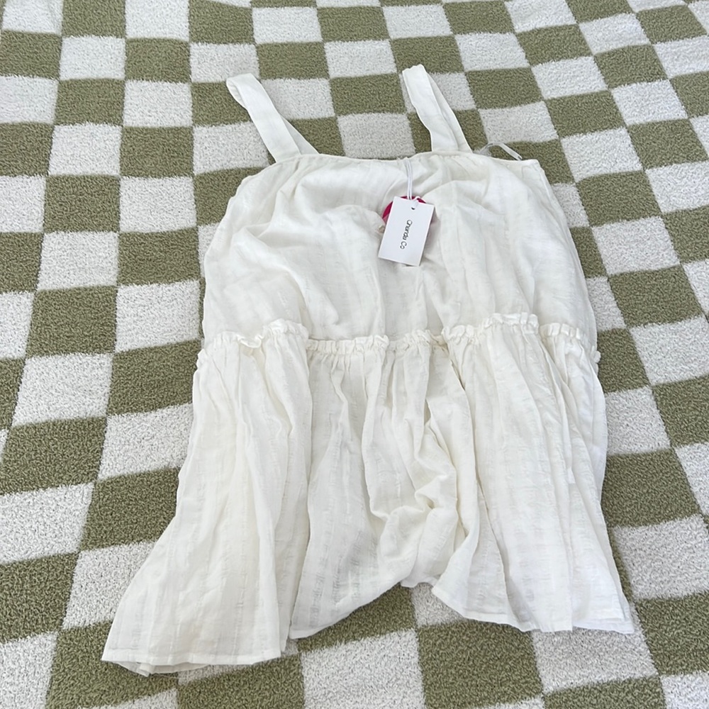 GHANDA SMALL WHITE DRESS NWT
